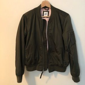 GAP Army Green Bomber Jacket Size XS